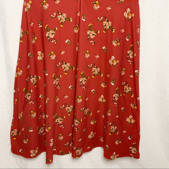 🌟2/$15 SALE Justify Red Floral Skater Dress🌟 - Picture 4 of 5